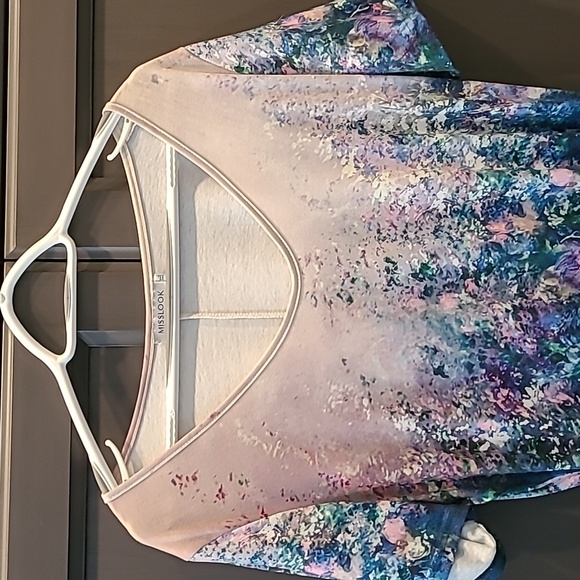 Maxi multicolored floral dress size XL, fits like a large - Picture 2 of 6